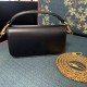 Borsa Replica a spalla piccola Valentino Garavani Locò con logo gioiello vitello nero
