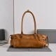 Borsa Replica di lusso a tracolla Balenciaga Le City East/West scamosciata Marrone Borsa Replica di lusso a tracolla Balenciaga Le City East/West scamosciata Marrone