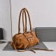 Borsa Replica di lusso a tracolla Balenciaga Le City East/West scamosciata Marrone Borsa Replica di lusso a tracolla Balenciaga Le City East/West scamosciata Marrone