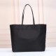 Replica 1:1 Borsa tote Prada nylon con manici Saffiano Nero