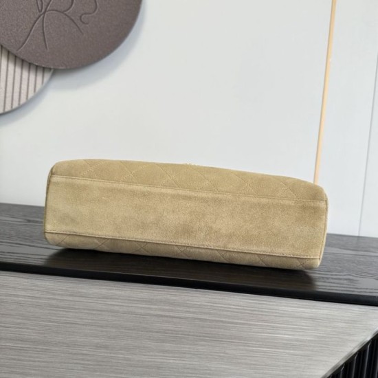 Replica fedele Borse Chanel Souplissimo Maxi Flap scamosciata di vitello albicocca Replica fedele Borse Chanel Souplissimo Maxi Flap scamosciata di vitello albicocca