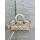 Borse Replica 1:1 Dior D-Joy agnello ricamata con fiocco bianco avorio Borse Replica 1:1 Dior D-Joy agnello ricamata con fiocco bianco avorio
