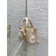Borse Replica 1:1 Dior D-Joy agnello ricamata con fiocco bianco avorio Borse Replica 1:1 Dior D-Joy agnello ricamata con fiocco bianco avorio