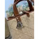 Borse Replica 1:1 tote Dior Toujours piccola/media/grande rafia marrone Borse Replica 1:1 tote Dior Toujours piccola/media/grande rafia marrone