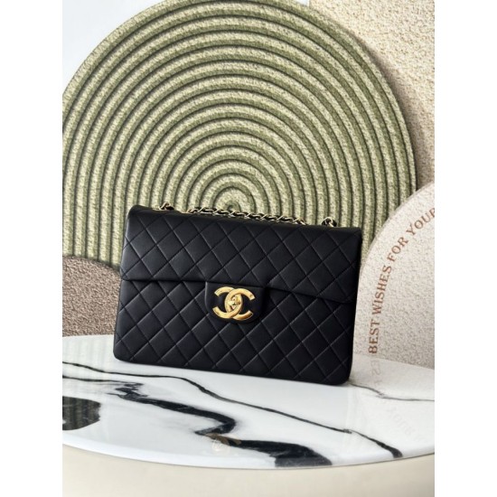 Imitazione Perfetta Borsa Chanel Vintage Classic Flap 34cm AS3324 Nera