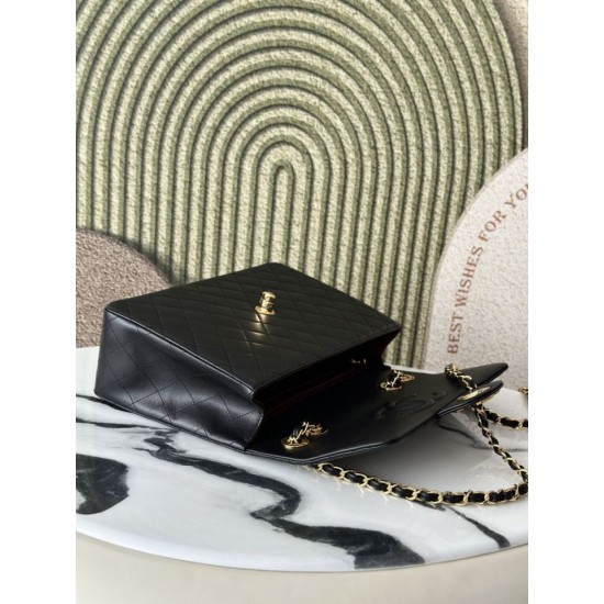 Imitazione Perfetta Borsa Chanel Vintage Classic Flap 34cm AS3324 Nera