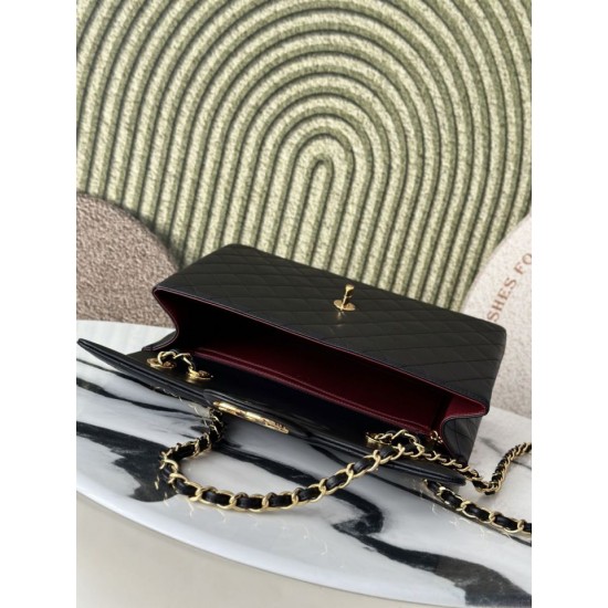 Imitazione Perfetta Borsa Chanel Vintage Classic Flap 34cm AS3324 Nera