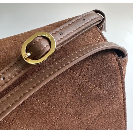 Replica AAA Borse Chanel Souplissimo Piccolo/Maxi Flap scamosciata di vitello Marrone Replica AAA Borse Chanel Souplissimo Piccolo/Maxi Flap scamosciata di vitello Marrone