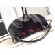 Replica di lusso Borsa a secchiello Chanel AS6617 Cloud con coulisse nera
