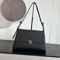 Qualità premium Borse Chanel Souplissimo Piccolo/Maxi  Flap vitello Nero