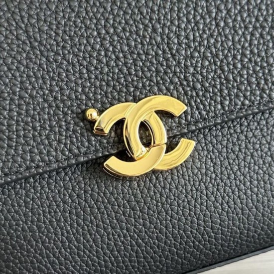 Replica identica Borse Chanel Souplissimo Piccolo/Maxi  Flap vitello Nero