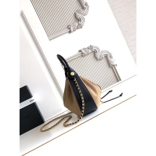 Replica 1:1 Borsa a secchiello Chanel AS6617 Cloud con coulisse Marrone Replica 1:1 Borsa a secchiello Chanel AS6617 Cloud con coulisse Marrone