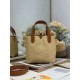 Replica 1:1 Borsa tote verticale Toujours piccola Dior rafia marrone