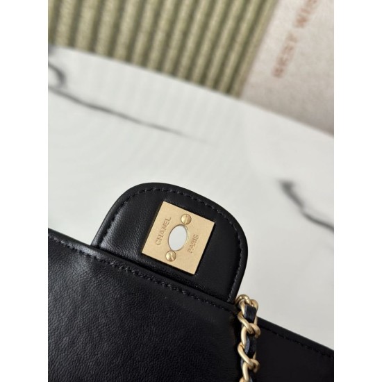 Replica perfetta Borsa Chanel Vintage AS3314 chiusura a patta Nero Replica perfetta Borsa Chanel Vintage AS3314 chiusura a patta Nero