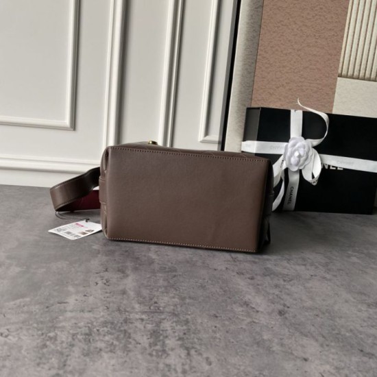[Replica di alta qualità] Borsa a secchiello Chanel 26B AS6584 con coulisse marrone