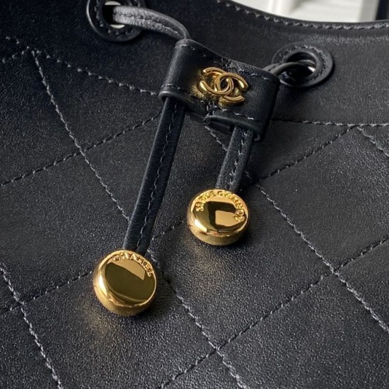 [Replica di alta qualità] Borsa a secchiello Chanel 26B AS6584 con coulisse Nero