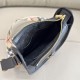 [Replica di alta qualità] Borsa a tracolla Burberry Mini B Clip Nero