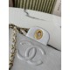 [Replica di alta qualità] Borsa Chanel Vintage Classico Flap 34cm AS3324 Argento