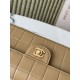 Replica fedele Borsa Chanel Vintage AS3314 chiusura a patta Marrone