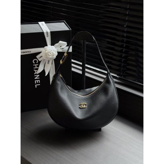 Replica Borsa a tracolla Hobo Chanel AS6570 Halfmoon nera Replica Borsa a tracolla Hobo Chanel AS6570 Halfmoon nera