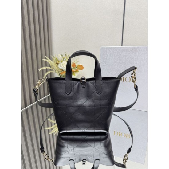 Replica perfetta Borsa piccola verticale Dior Toujours nera