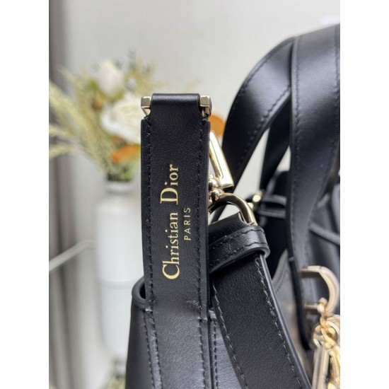 Replica perfetta Borsa piccola verticale Dior Toujours nera