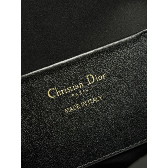 Replica perfetta Borsa piccola verticale Dior Toujours nera