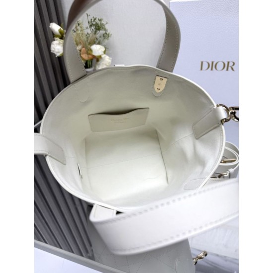 Replica Borsa piccola verticale Dior Toujours Bianco Replica Borsa piccola verticale Dior Toujours Bianco