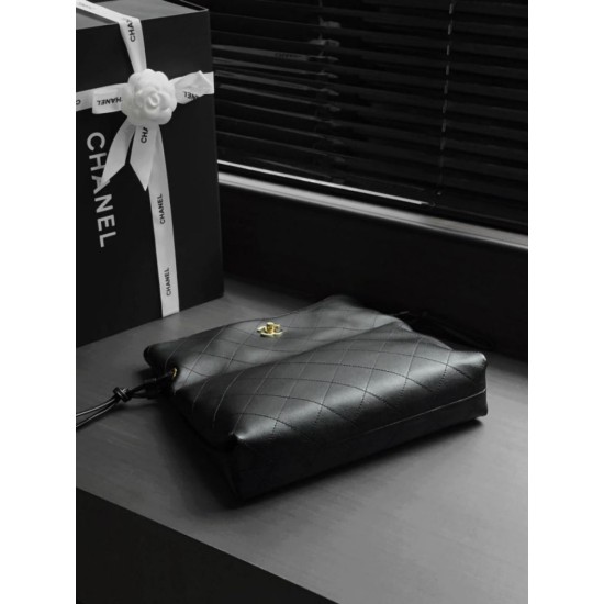 Replica Perfetto Borsa Tote shopping Chanel 26B Lucky AS6495 Nera