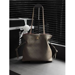 Borsa Tote shopping Chanel 26B AS6495 Kaki
