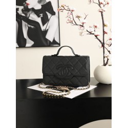 Imitazioni Borsa a tracolla Chanel AS6554 Classic trapuntata nera Imitazioni Borsa a tracolla Chanel AS6554 Classic trapuntata nera