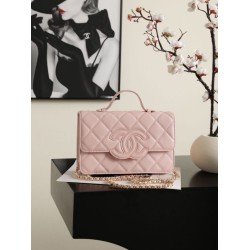 Imitazioni Borsa Chanel AS6554 Classic trapuntata Rosa