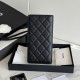 Replica Portafoglio lungo Chanel in pelle caviar trapuntata Nero Replica Portafoglio lungo Chanel in pelle caviar trapuntata Nero