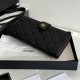 Replica Portafoglio lungo Chanel in pelle caviar trapuntata Nero Replica Portafoglio lungo Chanel in pelle caviar trapuntata Nero
