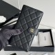Replica Portafoglio lungo Chanel in pelle caviar trapuntata Nero Replica Portafoglio lungo Chanel in pelle caviar trapuntata Nero