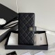 Replica Portafoglio lungo Chanel in pelle caviar trapuntata Nero Replica Portafoglio lungo Chanel in pelle caviar trapuntata Nero