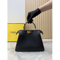 [Qualità superiore] Borsa piccola Fendi Peekaboo Iseeu Nero