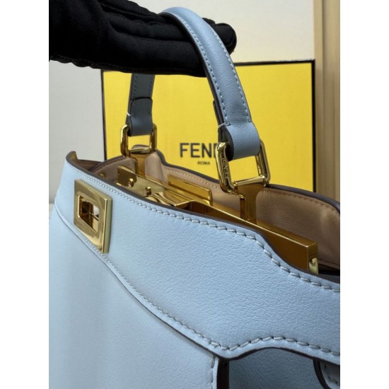 Replica Borsa piccola Fendi Peekaboo Iseeu Blu Replica Borsa piccola Fendi Peekaboo Iseeu Blu