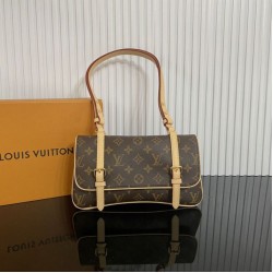 [Replica di alta qualità] Borsa a tracolla LV M28613 Marelle Marrone
