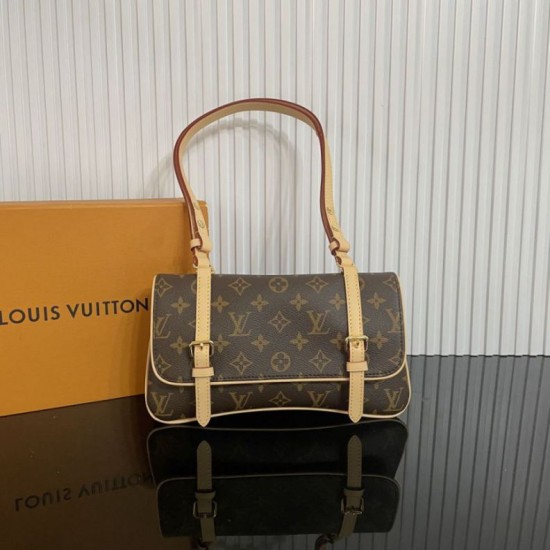 Replica Borsa a tracolla LV M28613 Marelle Marrone Imitazioni Borsa a tracolla LV M28613 Marelle Marrone