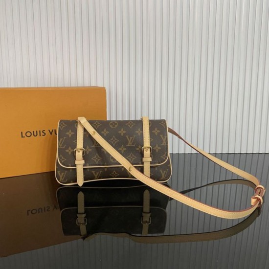 Replica Borsa a tracolla LV M28613 Marelle Marrone Imitazioni Borsa a tracolla LV M28613 Marelle Marrone