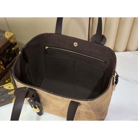 Replica Perfetto Borsa Hobo LV All in One M29836 kaki chiaro/camoscio
