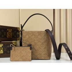 [Pelle originale] Borsa a secchiello LV M29834 All In BB scamosciata goffrata