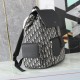 Replica perfetta Zaino Dior Saddle da uomo con patta in tela jacquard Dior Oblique nera Imitazione Perfetta Zaino Dior Saddle da uomo con patta in tela jacquard Dior Oblique nera