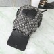Replica perfetta Zaino Dior Saddle da uomo con patta in tela jacquard Dior Oblique nera Imitazione Perfetta Zaino Dior Saddle da uomo con patta in tela jacquard Dior Oblique nera