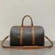 Borsa da viaggio media Celine Replica Triomphe pelle di vitello marrone Borsa da viaggio media Celine Replica Triomphe pelle di vitello marrone