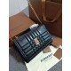Replica perfetta Borsa a spalla Burberry Lola nera con chiusura TB