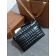 Replica perfetta Borsa a spalla Burberry Lola nera con chiusura TB