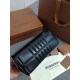 Replica perfetta Borsa a spalla Burberry Lola nera con chiusura TB