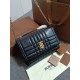 Replica perfetta Borsa a spalla Burberry Lola nera con chiusura TB